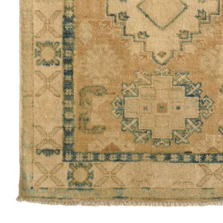2' 7 x 9' 8 Hand Knotted Oushak Wool Runner Rug