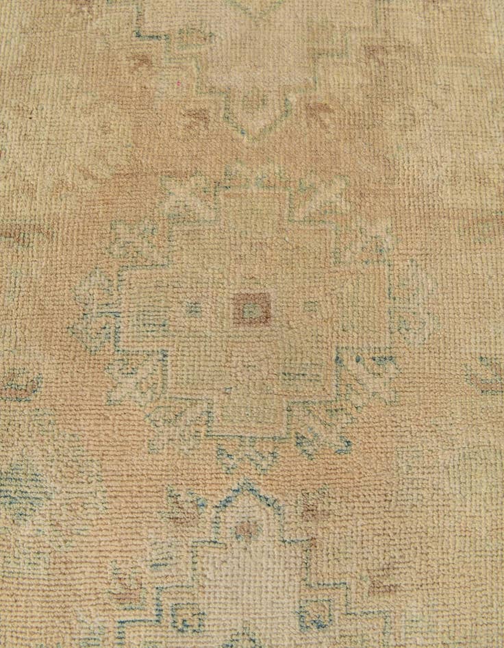 Detail image of 2' 7 x 9' 8  Hand Knotted Oushak Wool Runner Rug