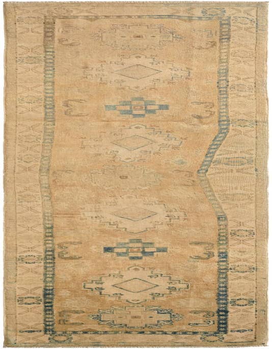 Detail image of 2' 7 x 9' 8 Hand Knotted Oushak Wool Runner Rug