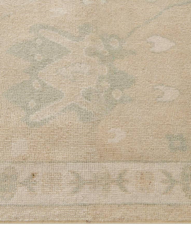Detail image of 2' 8 x 10' Hand Knotted Oushak Wool Runner Rug