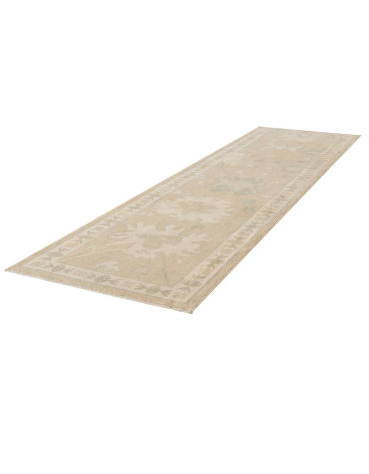 Detail image of 2' 8 x 10' Hand Knotted Oushak Wool Runner Rug