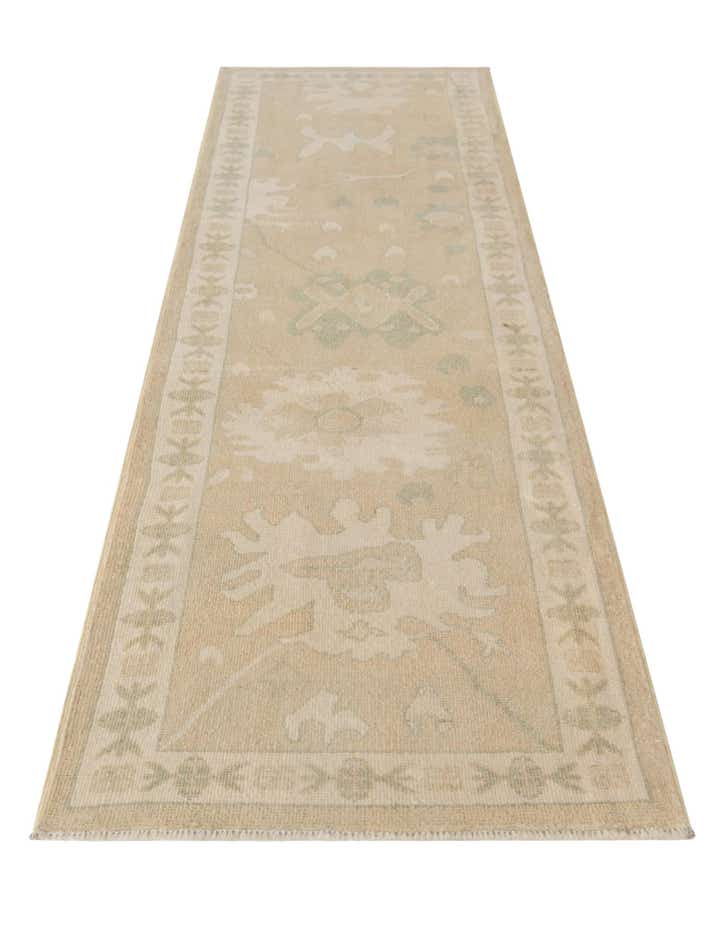 2' 8 x 10' Hand Knotted Oushak Wool Runner Rug