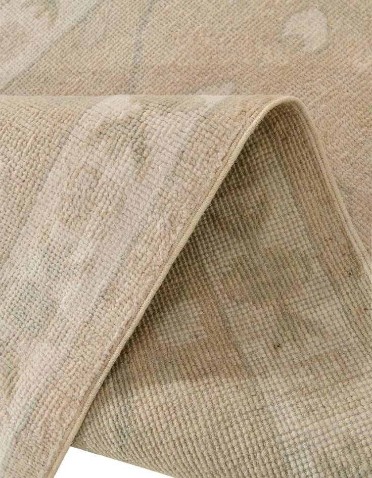 Detail image of 2' 8 x 10' Hand Knotted Oushak Wool Runner Rug