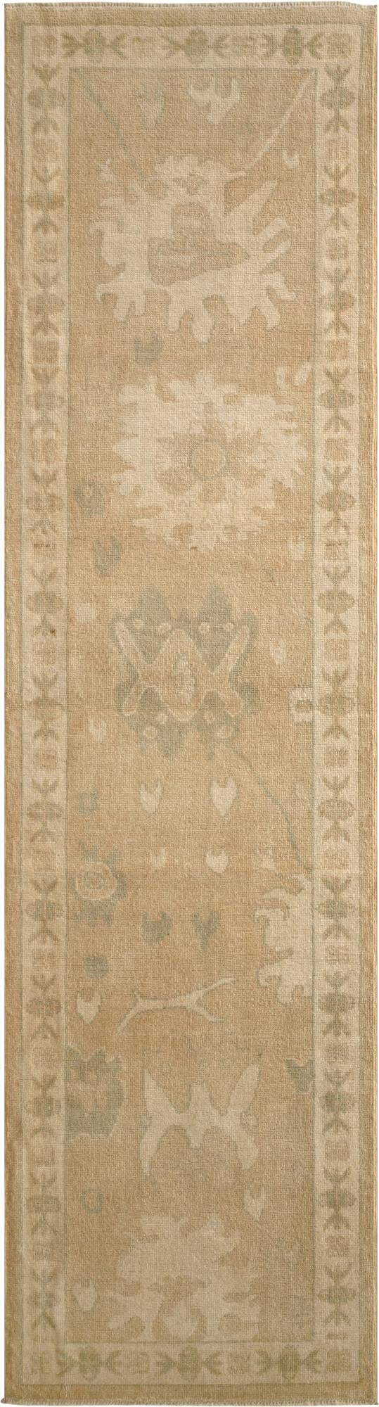2' 8 x 10'  Hand Knotted Oushak Wool Runner Rug