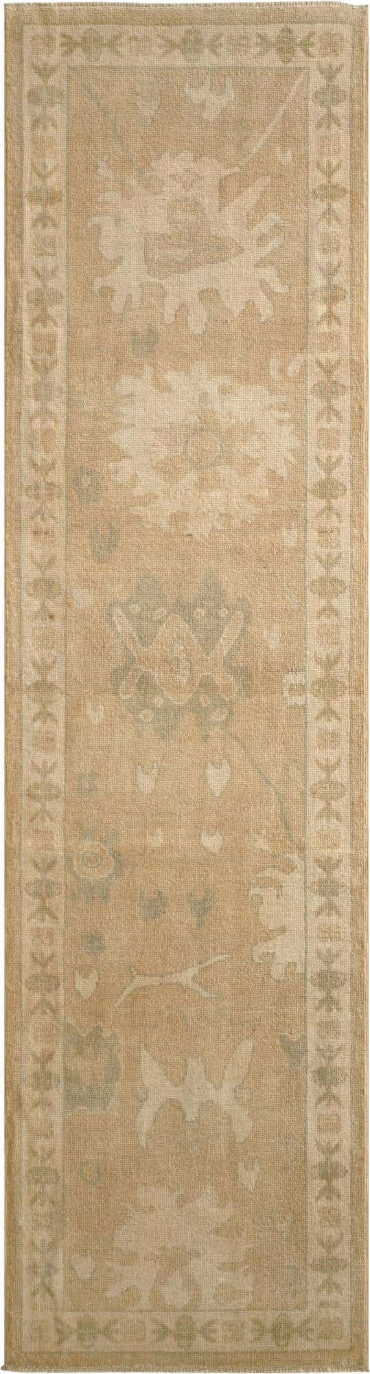 2' 8 x 10' Hand Knotted Oushak Wool Runner Rug