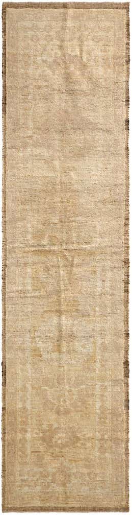 2' 9 x 10' 11 Hand Knotted Oushak Wool Runner Rug
