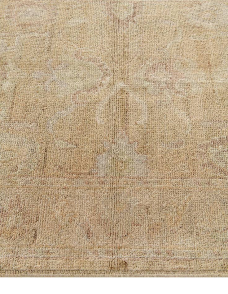 Detail image of 2' 11 x 9' 9  Hand Knotted Oushak Wool Runner Rug