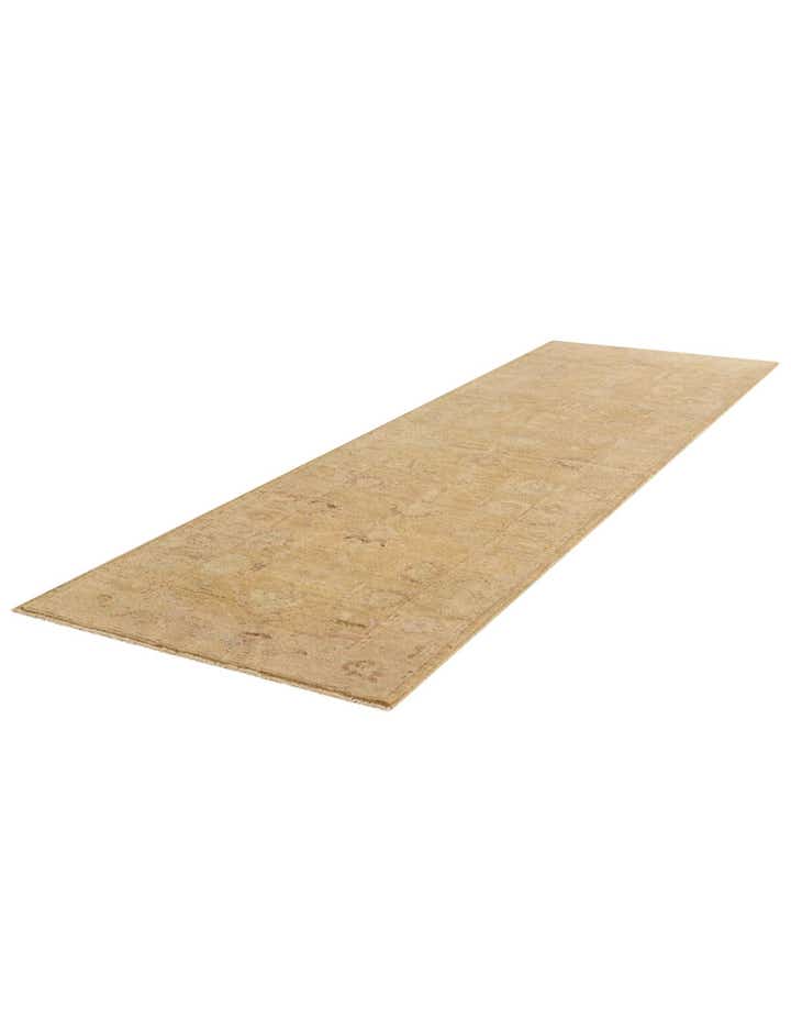 2' 11 x 9' 9 Hand Knotted Oushak Wool Runner Rug