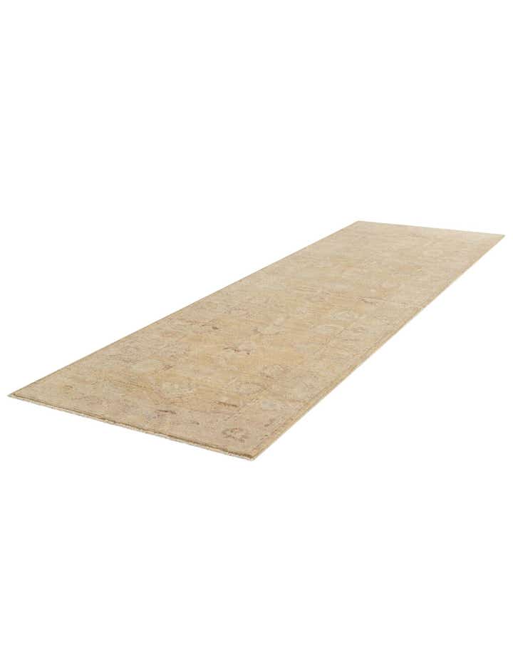 2' 11 x 9' 9 Hand Knotted Oushak Wool Runner Rug