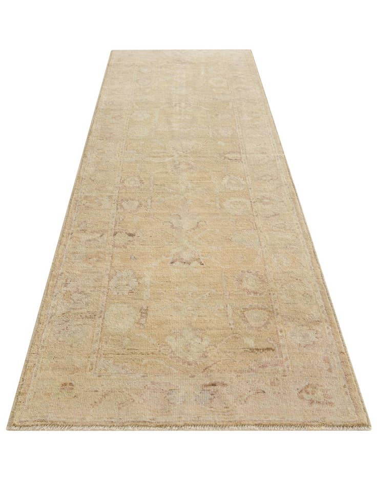 Detail image of 2' 11 x 9' 9  Hand Knotted Oushak Wool Runner Rug