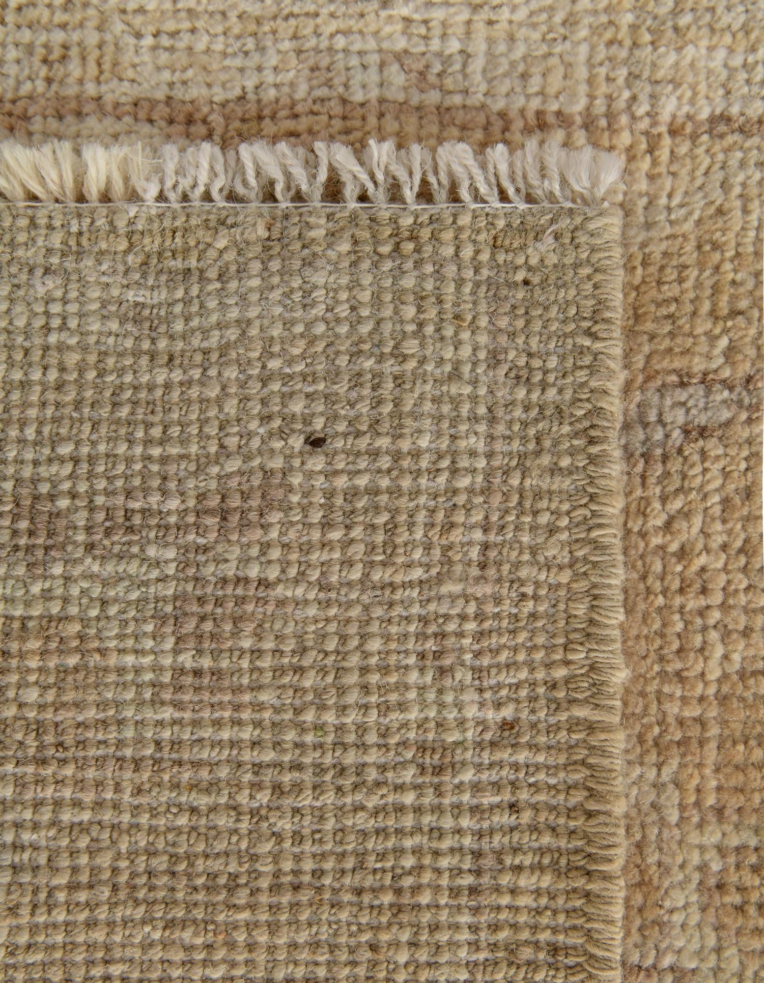 Detail image 12 of 14: 2' 11 x 9' 9 Hand Knotted Oushak Wool Runner Rug