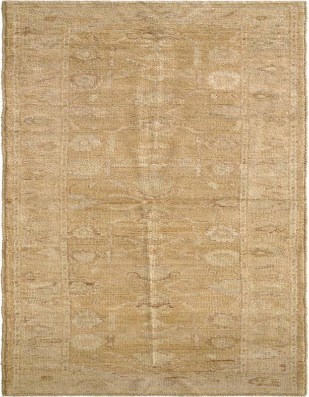 Detail image of 2' 11 x 9' 9 Hand Knotted Oushak Wool Runner Rug