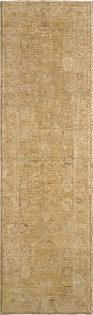 2' 11 x 9' 9 Hand Knotted Oushak Wool Runner Rug