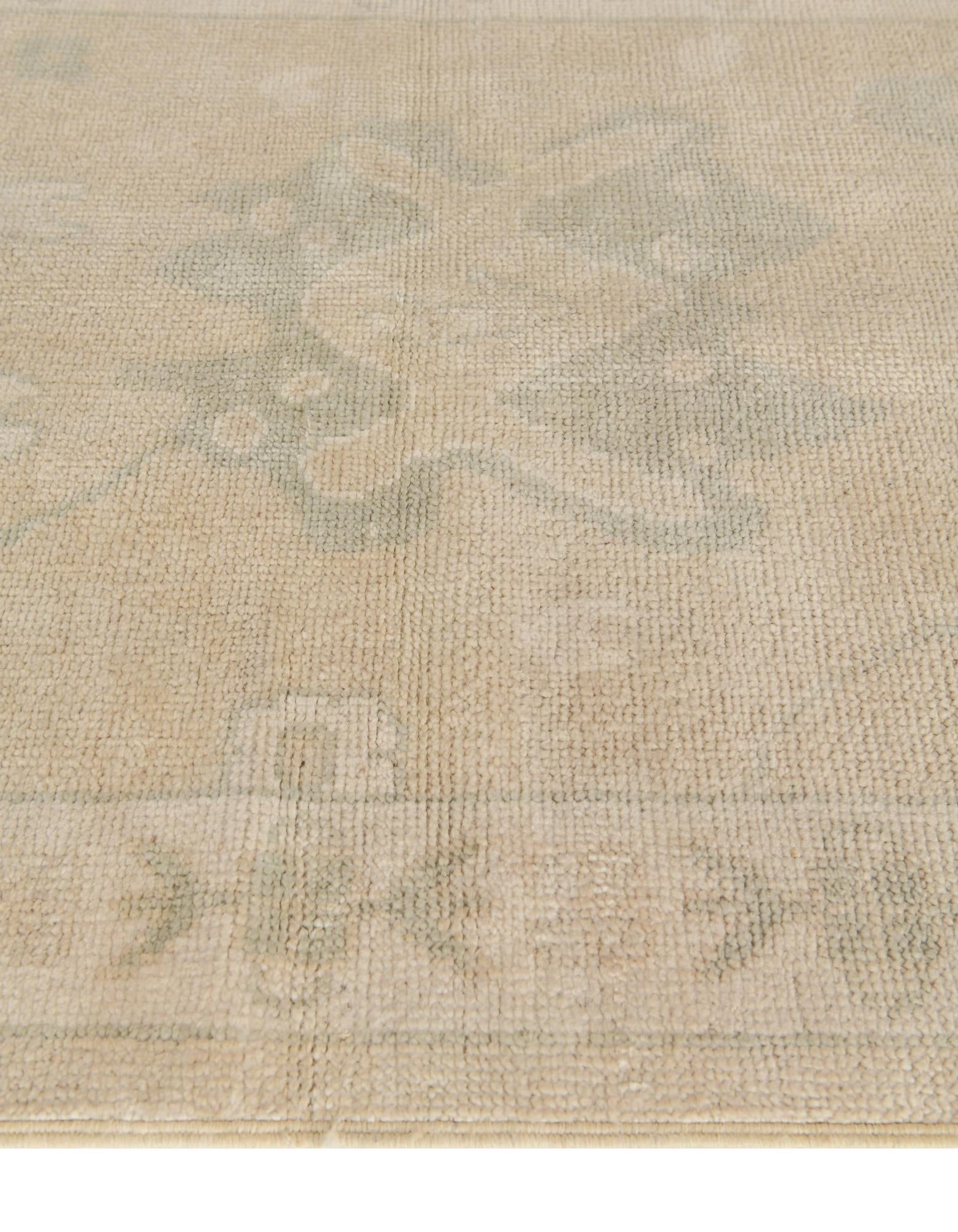 2' 9 x 10' Hand Knotted Oushak Wool Runner Rug
