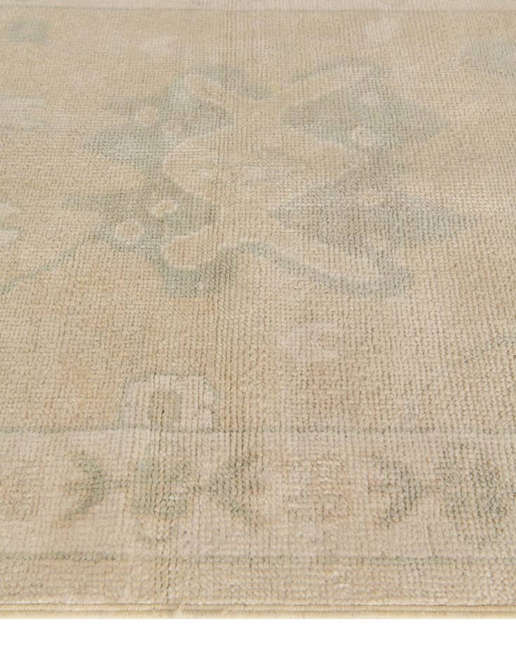 Detail image of 2' 9 x 10'  Hand Knotted Oushak Wool Runner Rug