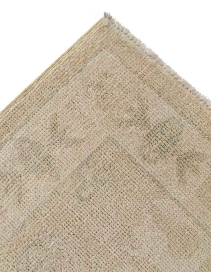 Detail image of 2' 9 x 10' Hand Knotted Oushak Wool Runner Rug