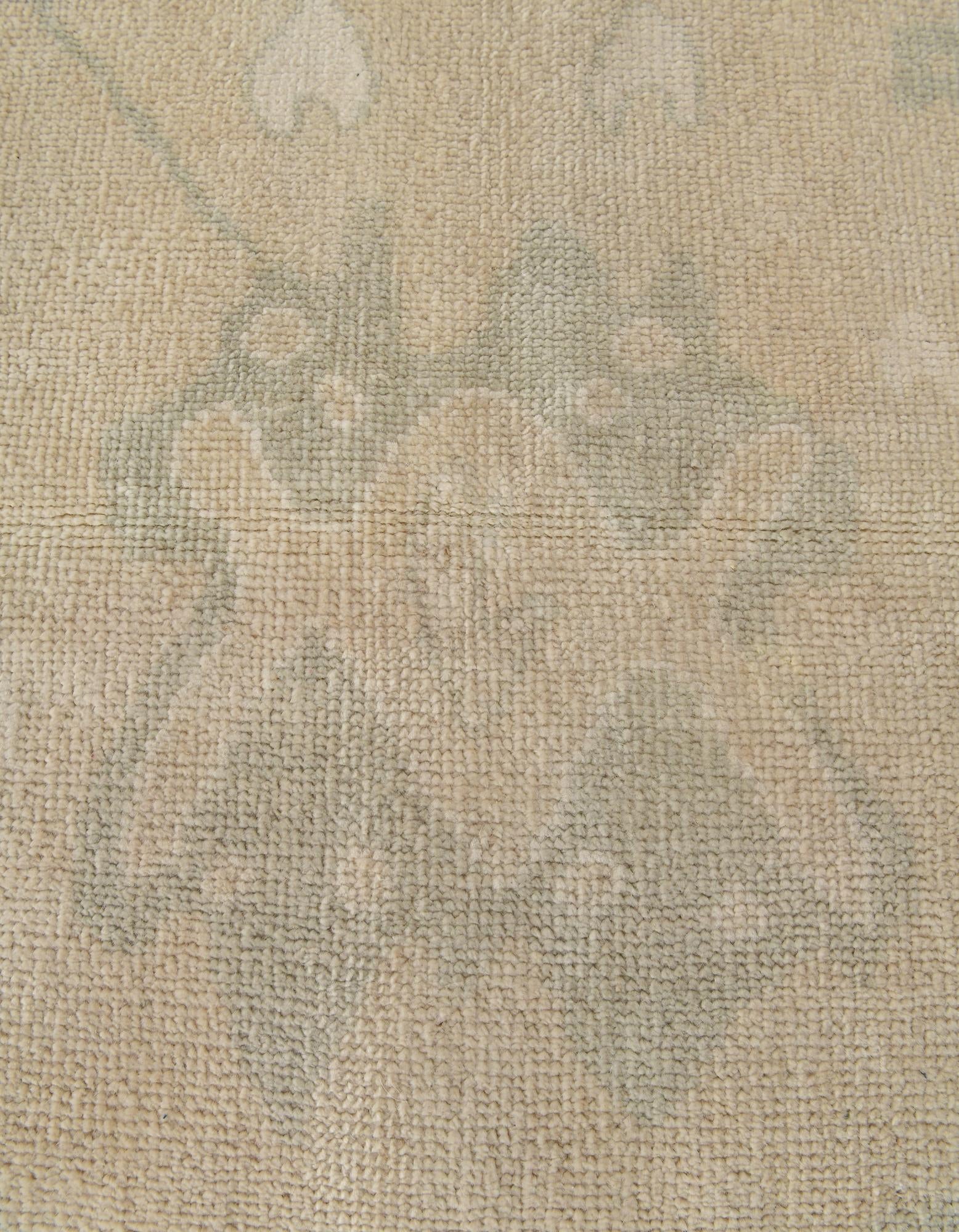 2' 9 x 10' Hand Knotted Oushak Wool Runner Rug