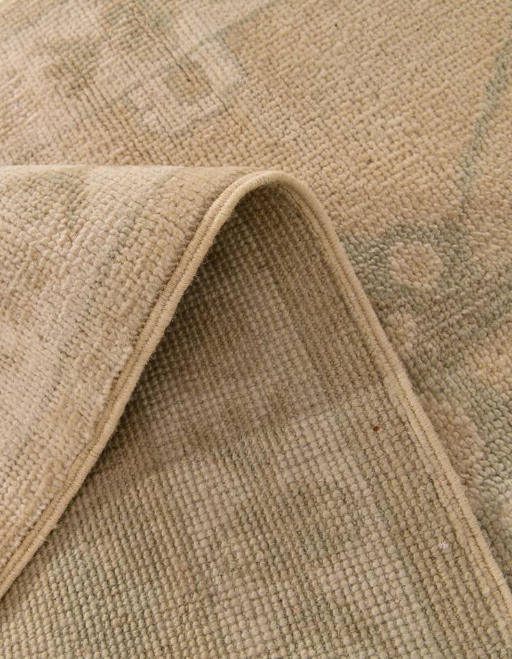 Detail image of 2' 9 x 10'  Hand Knotted Oushak Wool Runner Rug