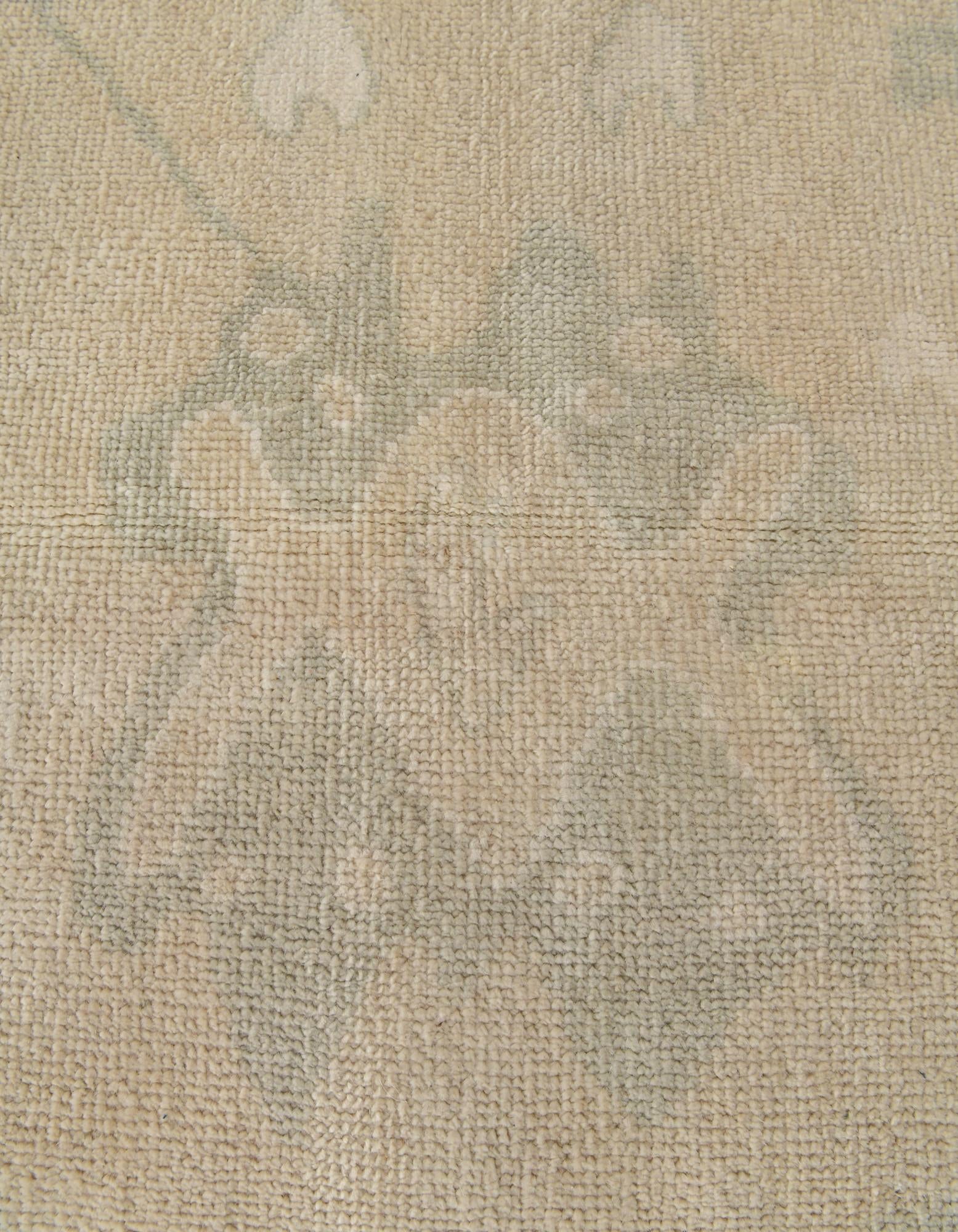 2' 9 x 10' Hand Knotted Oushak Wool Runner Rug