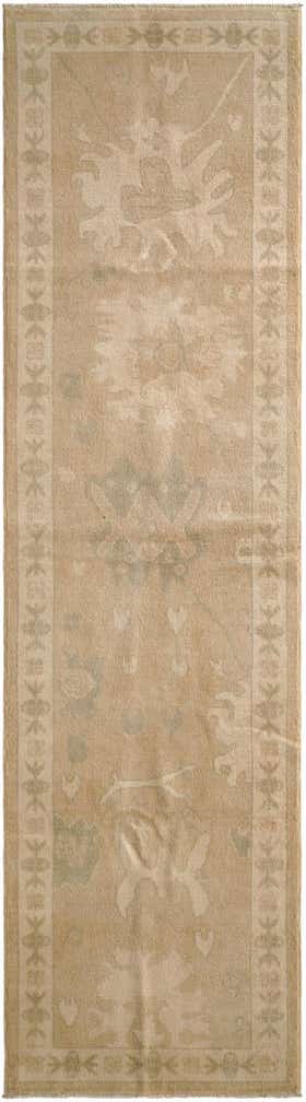 2' 9 x 10' Hand Knotted Oushak Wool Runner Rug