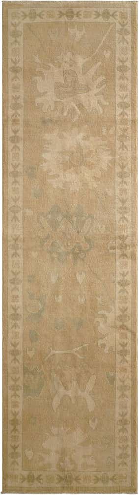 2' 9 x 10' Hand Knotted Oushak Wool Runner Rug
