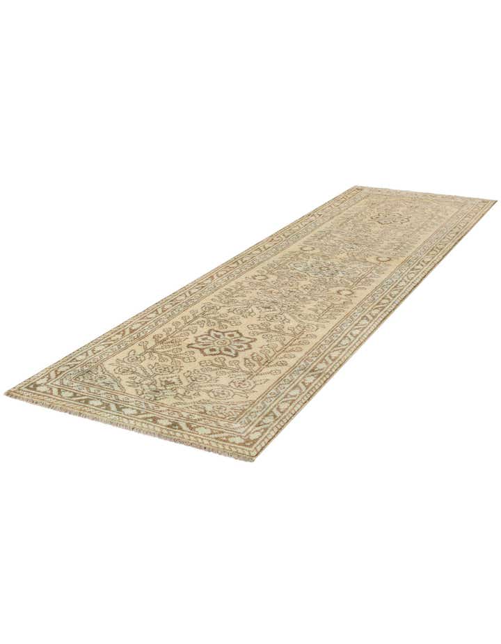 2' 9 x 9' 5 Hand Knotted Oushak Wool Runner Rug