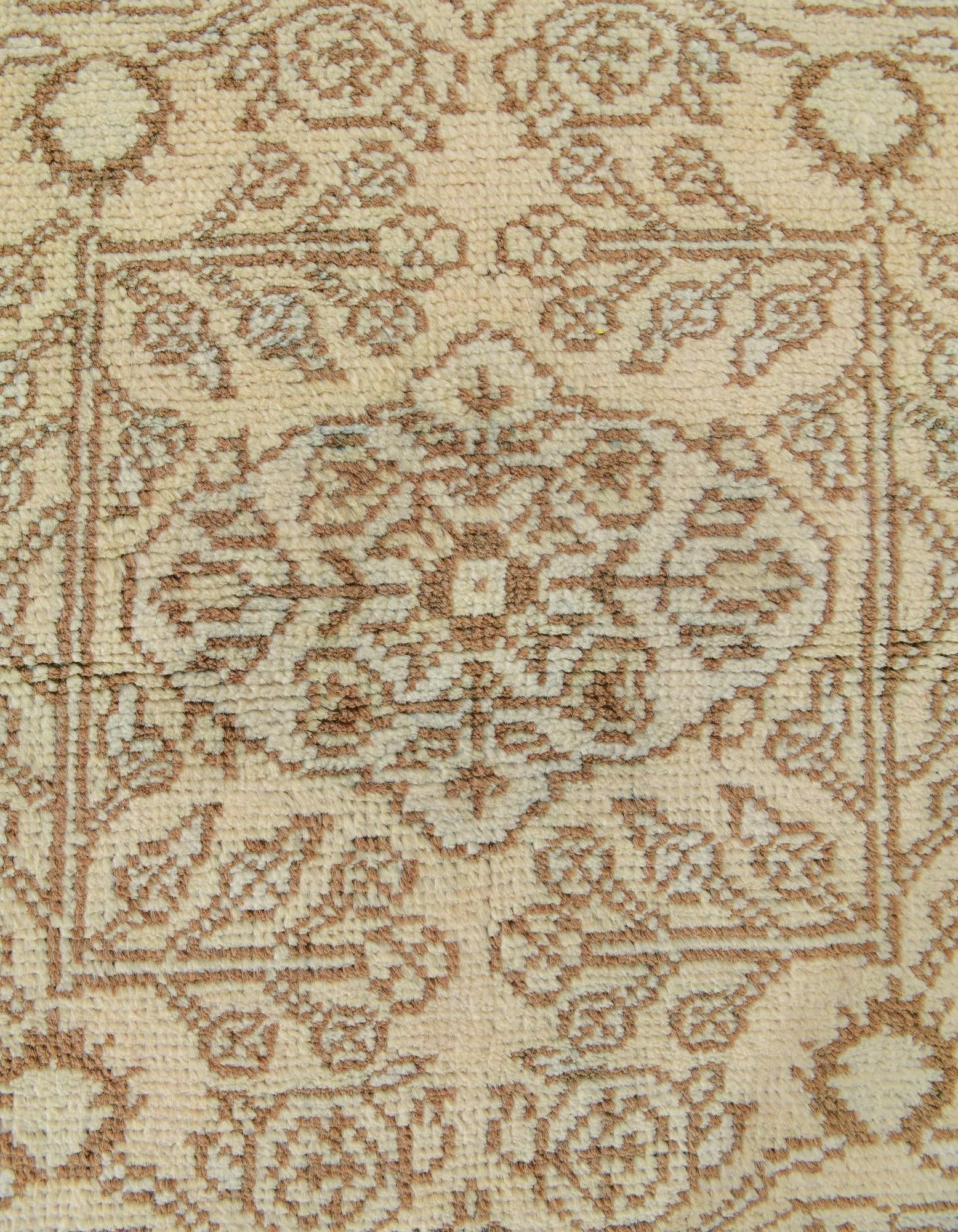 2' 9 x 9' 5 Hand Knotted Oushak Wool Runner Rug