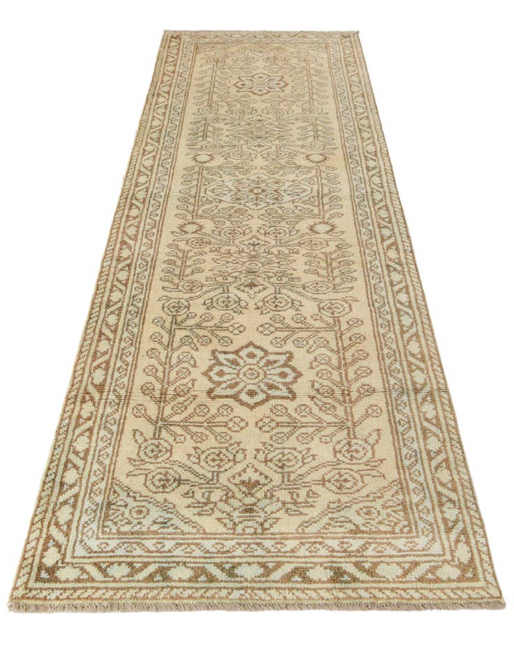 Detail image of 2' 9 x 9' 5  Hand Knotted Oushak Wool Runner Rug