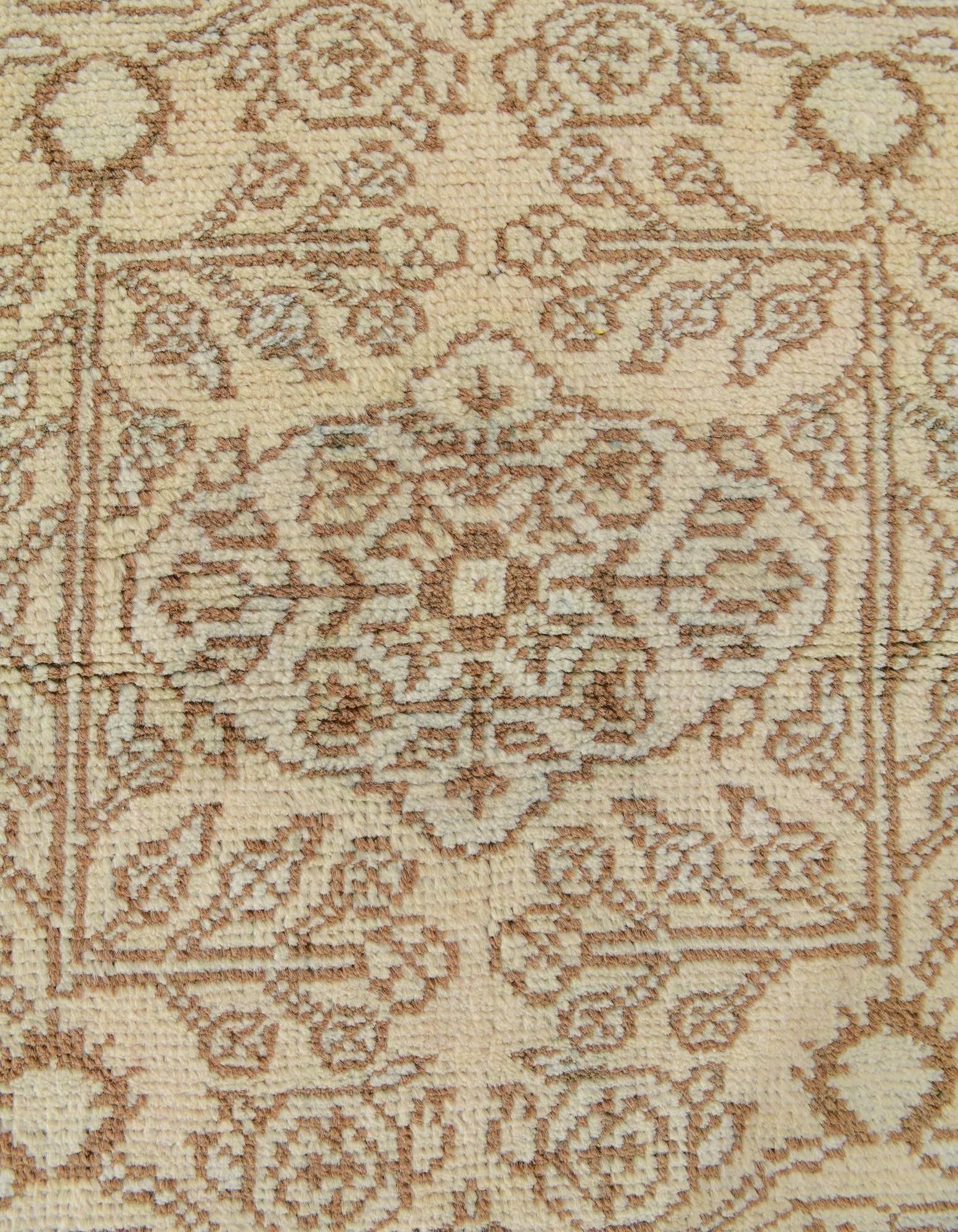 2' 9 x 9' 5 Hand Knotted Oushak Wool Runner Rug
