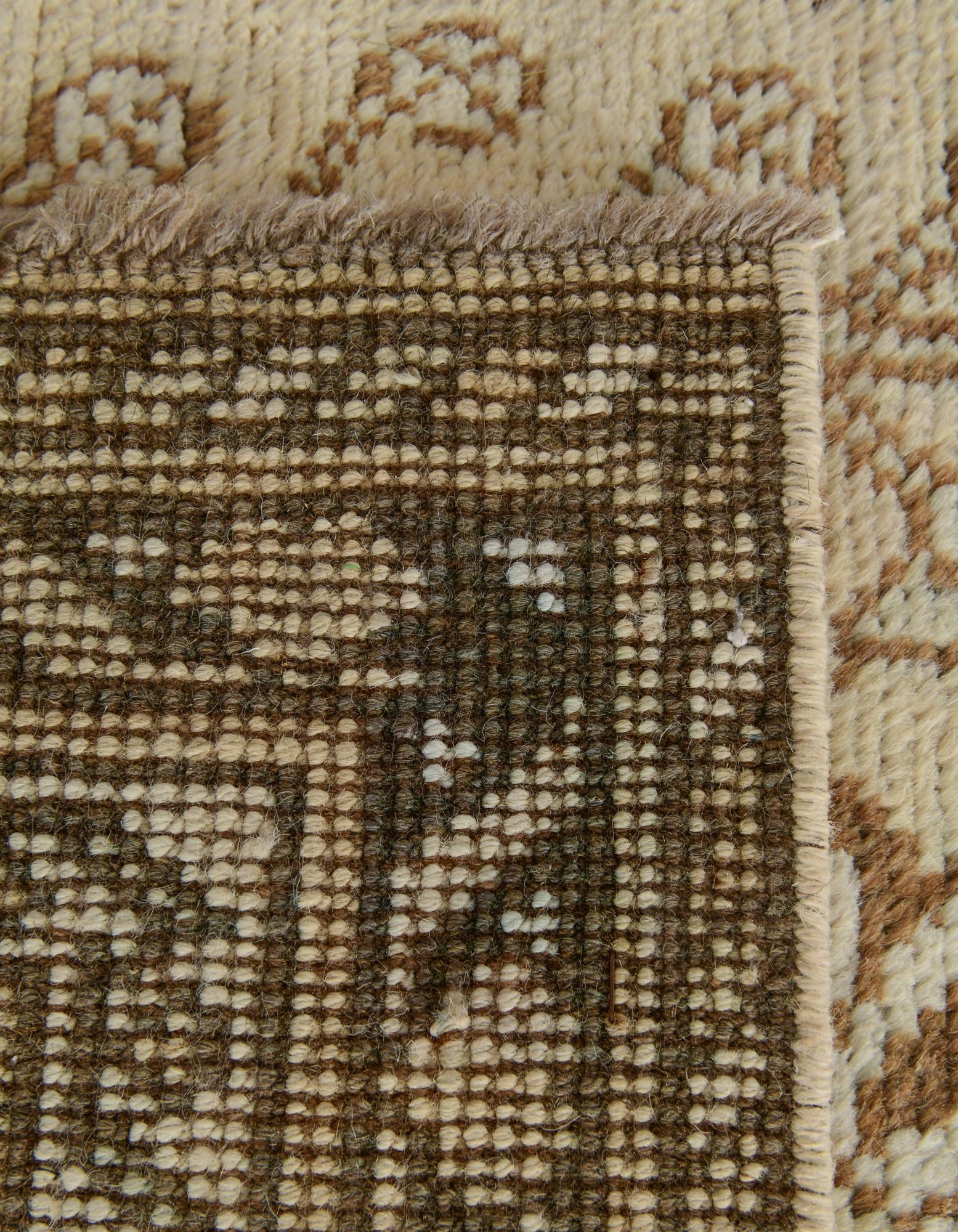 85cm x 285cm Hand Knotted Oushak Wool Runner Rug
