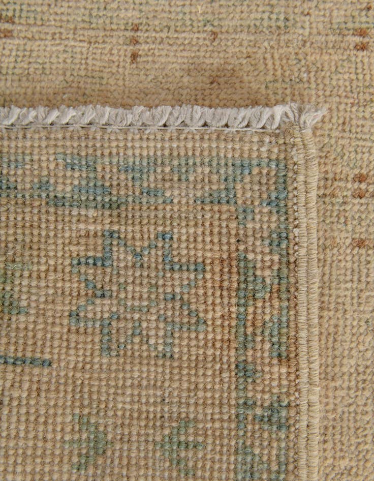 Detail image of 2' 11 x 5' 10 Hand Knotted Oushak Wool Runner Rug