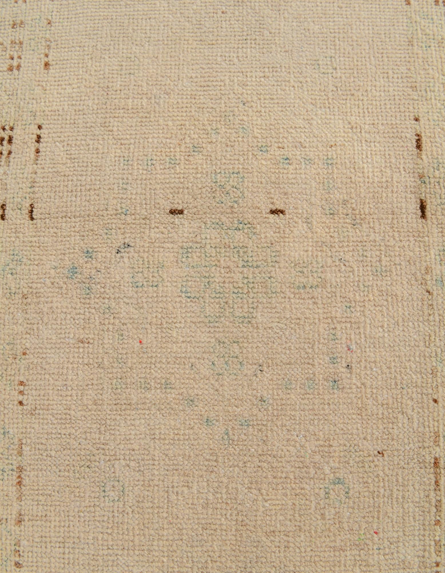 2' 11 x 5' 10 Hand Knotted Oushak Wool Runner Rug