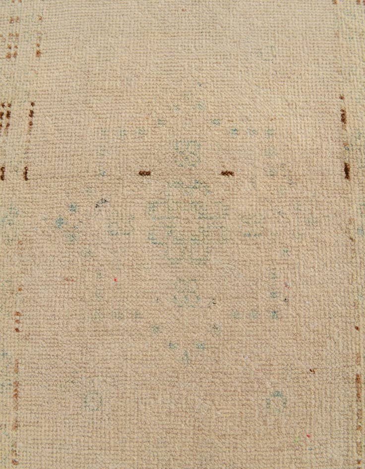 Detail image of 2' 11 x 5' 10 Hand Knotted Oushak Wool Runner Rug