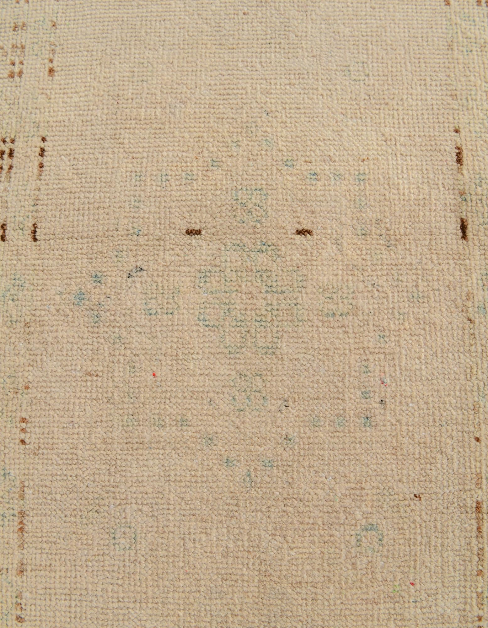 2' 11 x 5' 10 Hand Knotted Oushak Wool Runner Rug