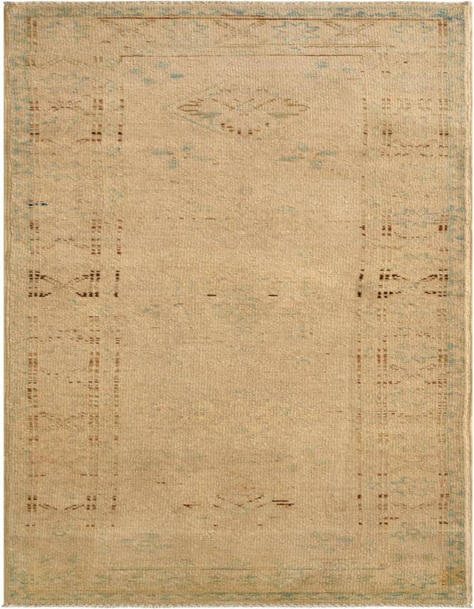 Detail image of 2' 11 x 5' 10 Hand Knotted Oushak Wool Runner Rug