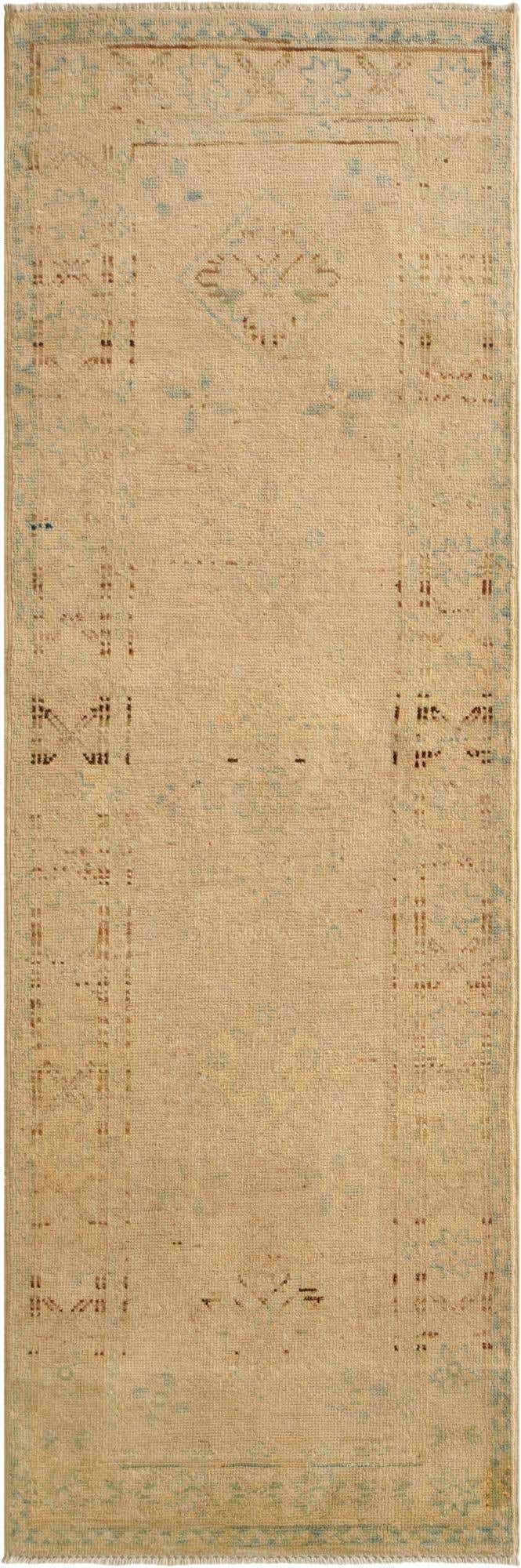 2' 11 x 5' 10 Hand Knotted Oushak Wool Runner Rug