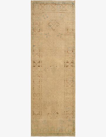2' 11 x 5' 10 Hand Knotted Oushak Wool Runner Rug