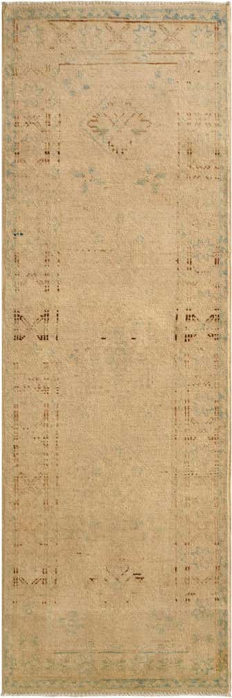 2' 11 x 5' 10 Hand Knotted Oushak Wool Runner Rug