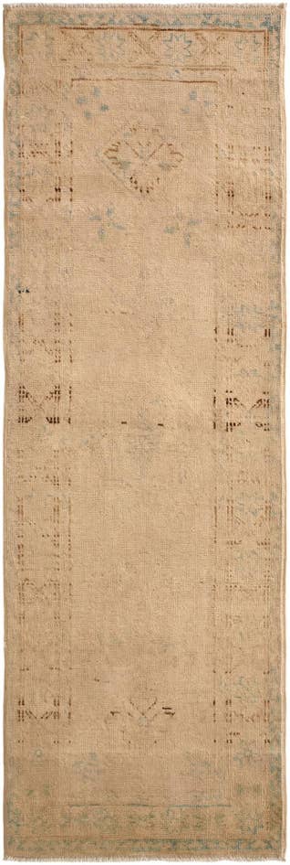Detail image of 2' 11 x 5' 10 Hand Knotted Oushak Wool Runner Rug