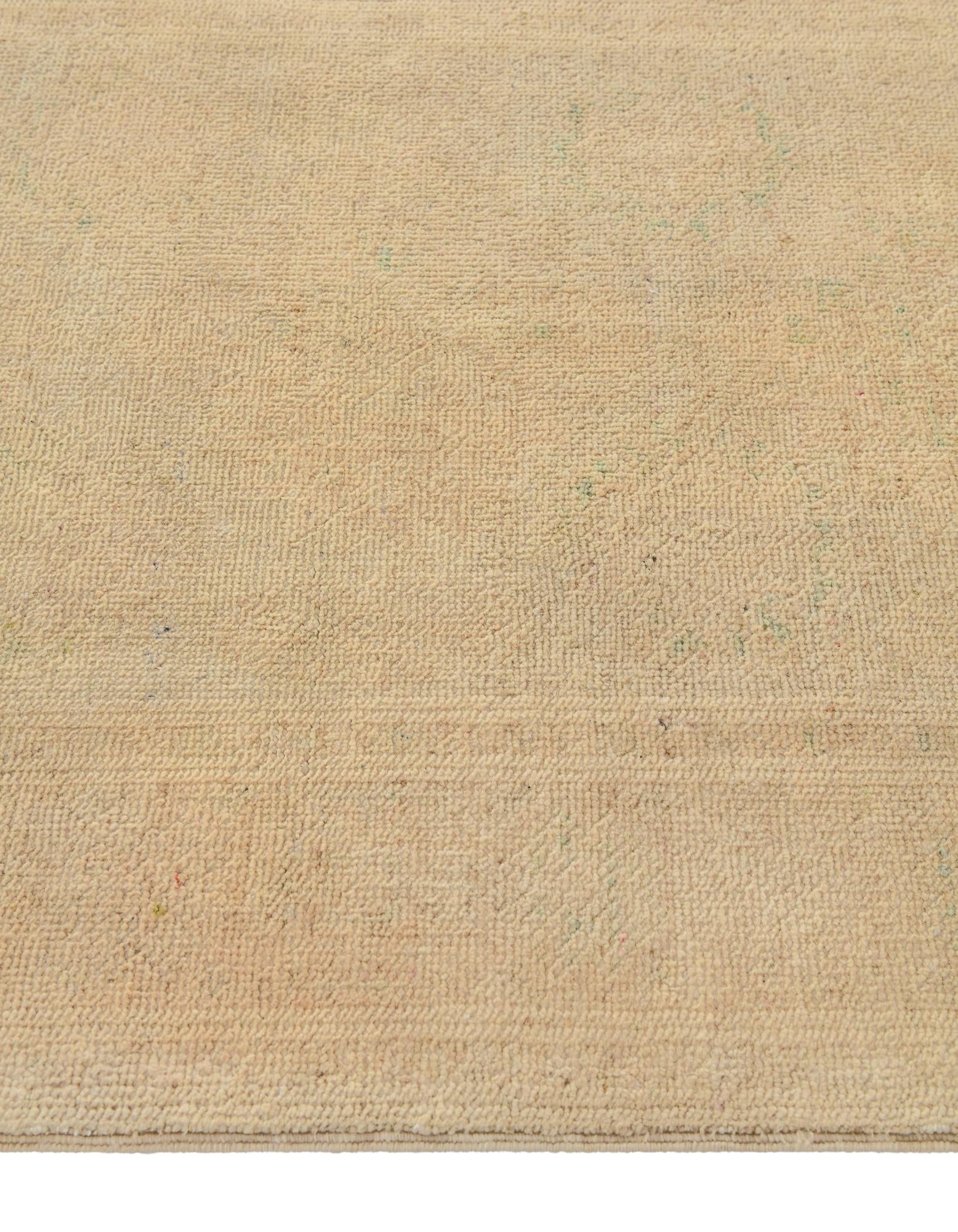 2' 7 x 9' 7 Hand Knotted Oushak Wool Runner Rug