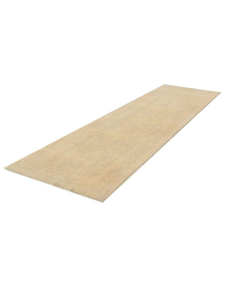 2' 7 x 9' 7 Hand Knotted Oushak Wool Runner Rug