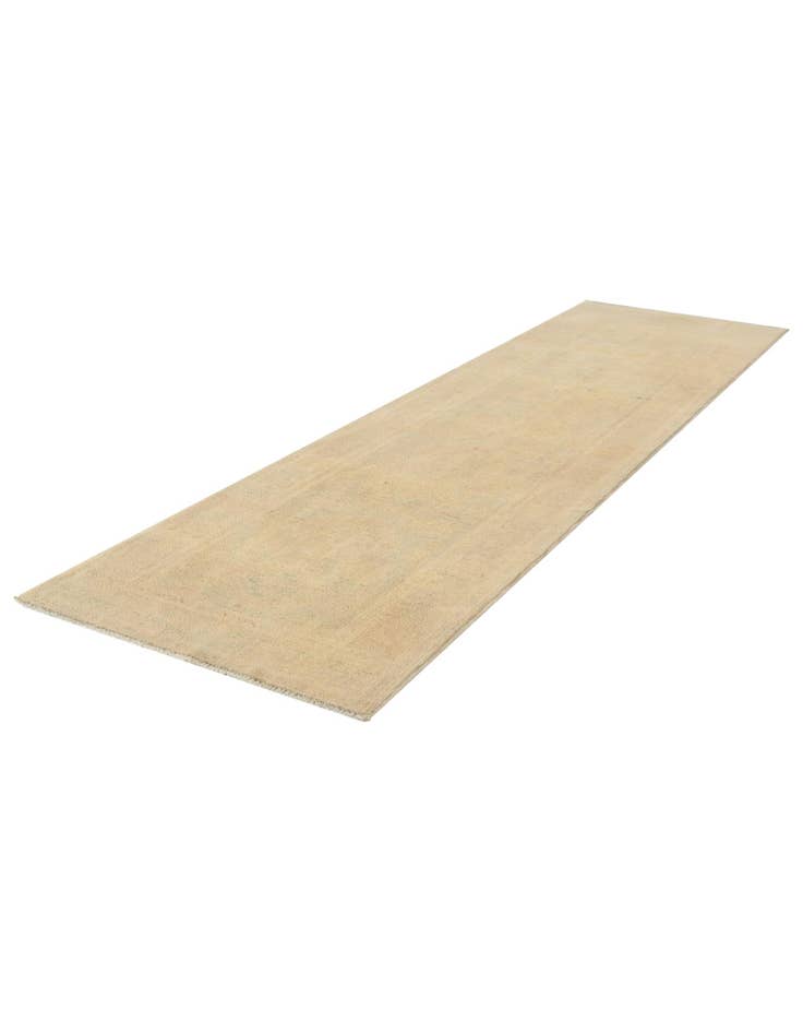 Detail image of 2' 7 x 9' 7 Hand Knotted Oushak Wool Runner Rug