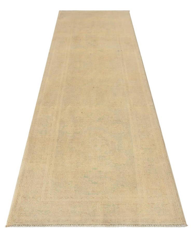 Detail image of 2' 7 x 9' 7 Hand Knotted Oushak Wool Runner Rug