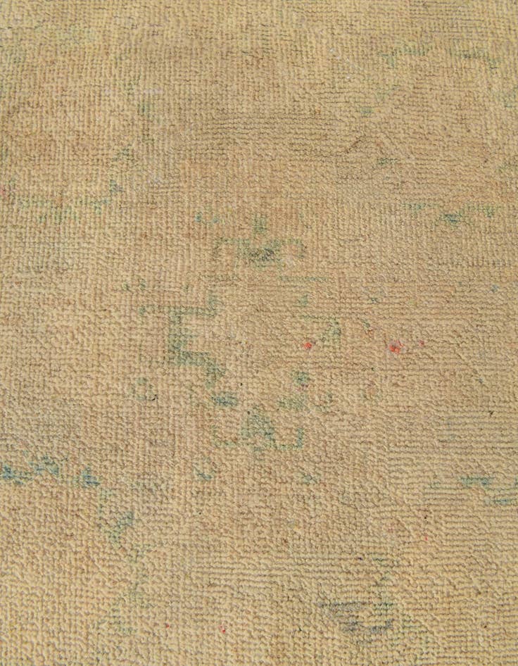 Detail image of 2' 7 x 9' 7  Hand Knotted Oushak Wool Runner Rug