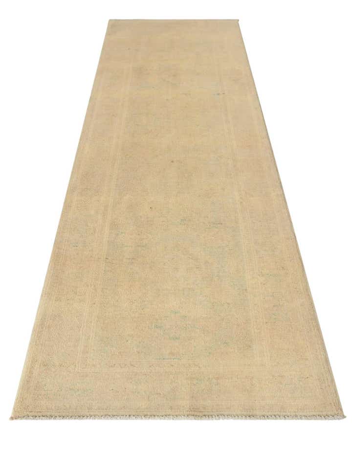 2' 7 x 9' 7 Hand Knotted Oushak Wool Runner Rug