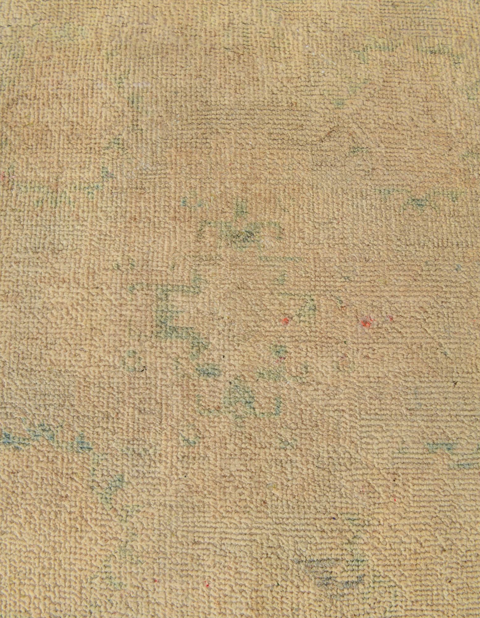 2' 7 x 9' 7 Hand Knotted Oushak Wool Runner Rug