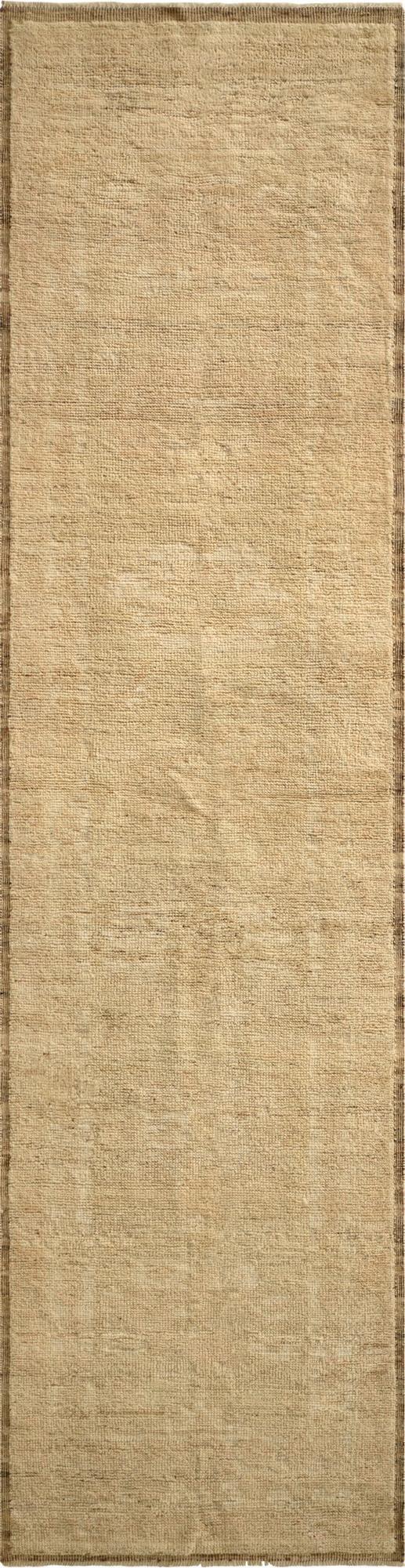 2' 7 x 10' 1  Hand Knotted Oushak Wool Runner Rug