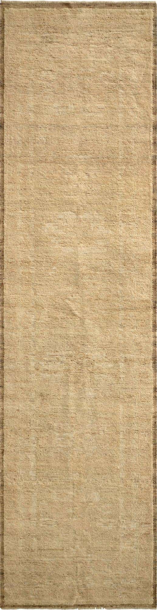 2' 7 x 10' 1 Hand Knotted Oushak Wool Runner Rug