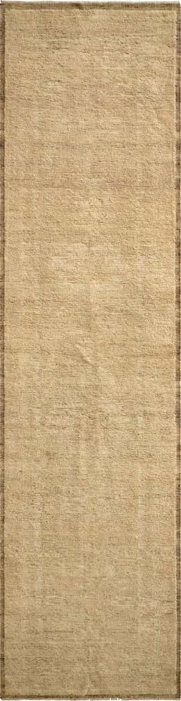 2' 7 x 10' 1 Hand Knotted Oushak Wool Runner Rug