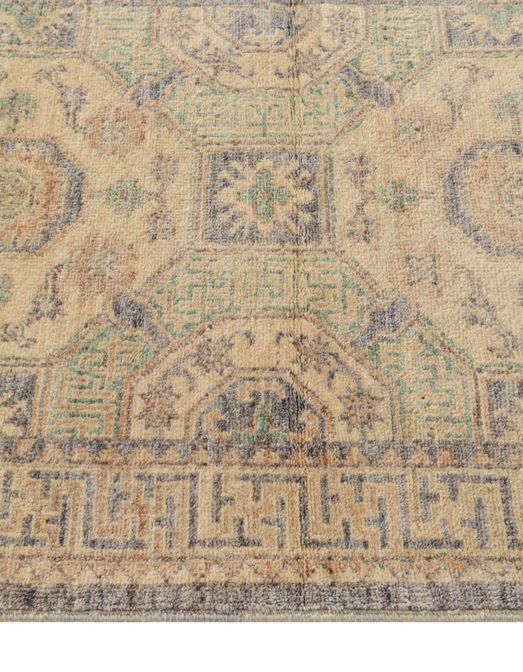 Detail image of 2' 11 x 12' 10 Hand Knotted Oushak Wool Runner Rug